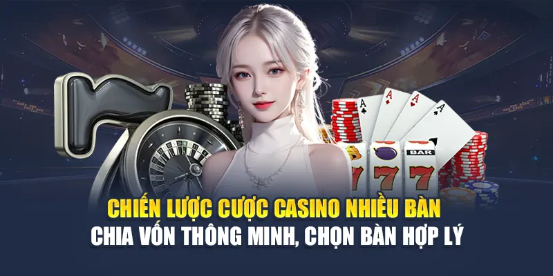Chiến lược cược casino nhiều bàn – Chia vốn thông minh, chọn bàn hợp lý